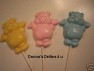 626 Bears Plump Chocolate or Hard Candy Lollipop Mold